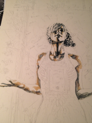 Illustration for article titled How I drew Willow from Buffy The Vampire Slayer
